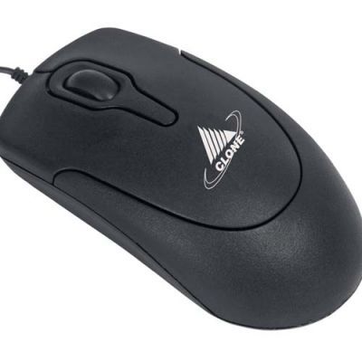 Mouse Ótico PS/2 3 Botões com Scroll 800 dpi - preto - Clone