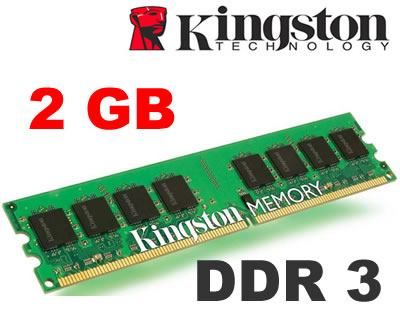 Memória Kingston DDR3 2GB - 1333mhz KVR1333D3N9